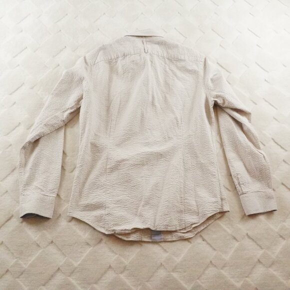 Banana Republic Cream Casual Button Down Shirt - Picture 11 of 12